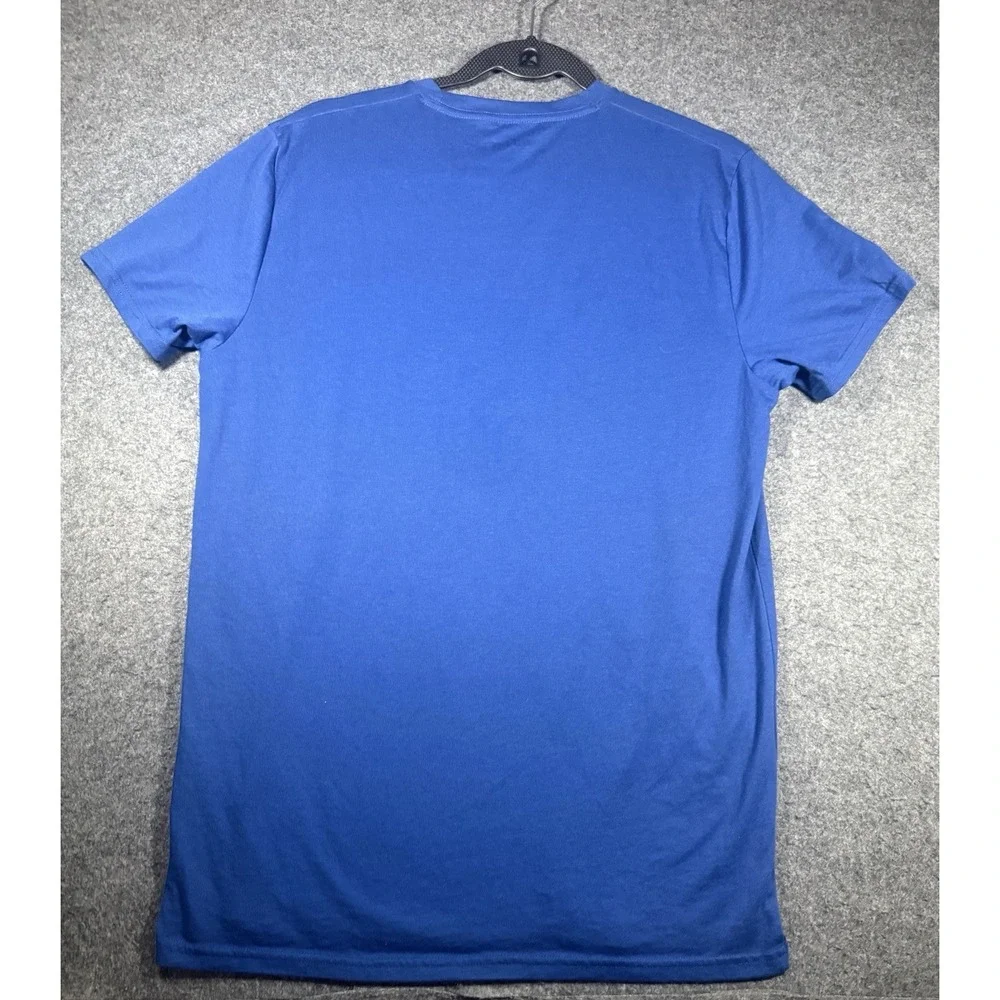 Hollister Men's Blue Palm Tree Graphic Crew Neck T-Shirt  Size M